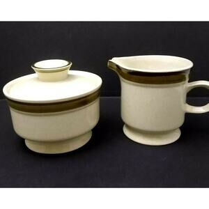 Hallkraft Potterkraft Lazy Daisies Creamer and Sugar Bowl